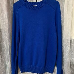 J. Crew Men's Blue Crewneck Sweater